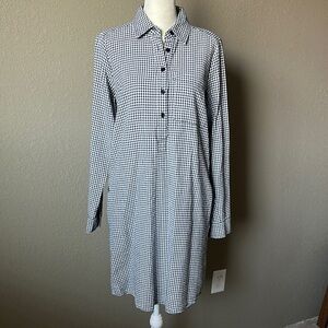 MICHAEL Michael Kors | Black and White Gingham Long Sleeve Dress
